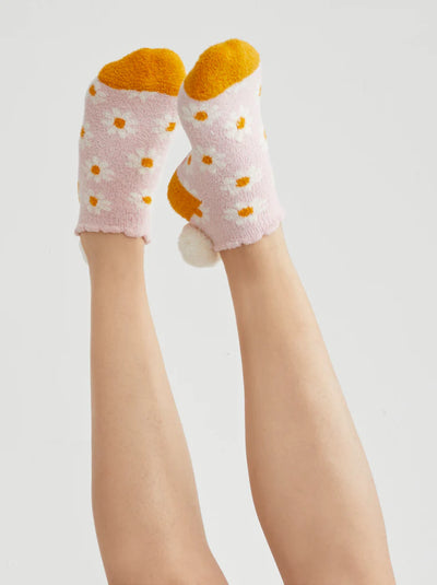 Daisy Home Socks - Blush