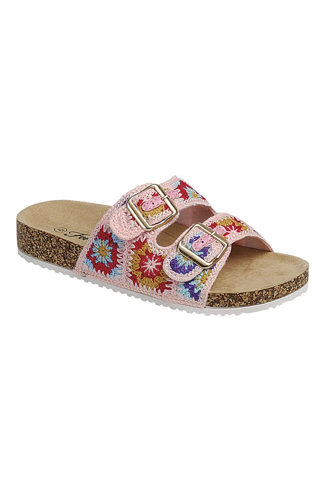 Crochet Sandals - Pink Multi