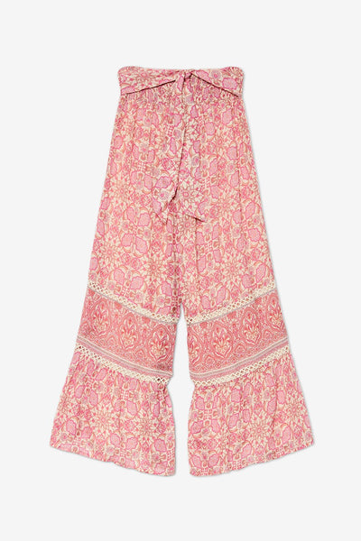 Printed Loose Pants - Pink