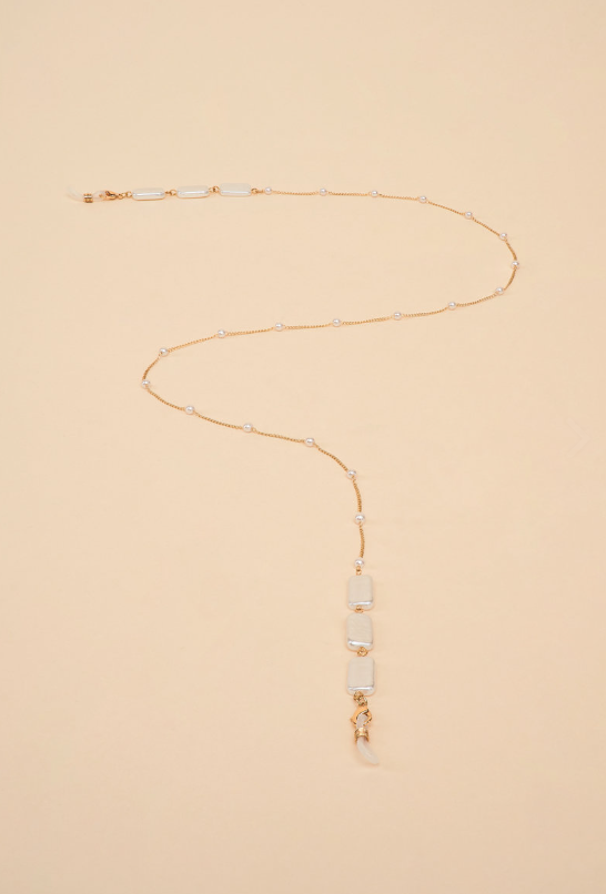 Glasses Chain - Delicate Chain in Pearl