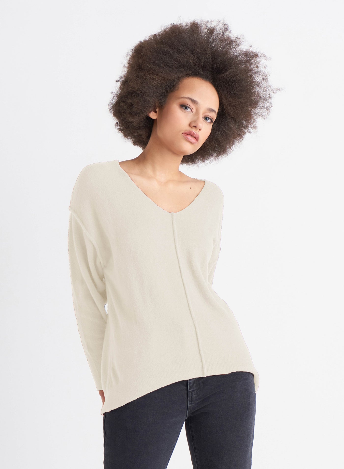 Ultra Soft V Neck Sweater - 2 colors available