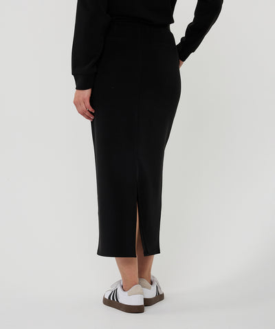 Midi Super Soft Skirt - Black