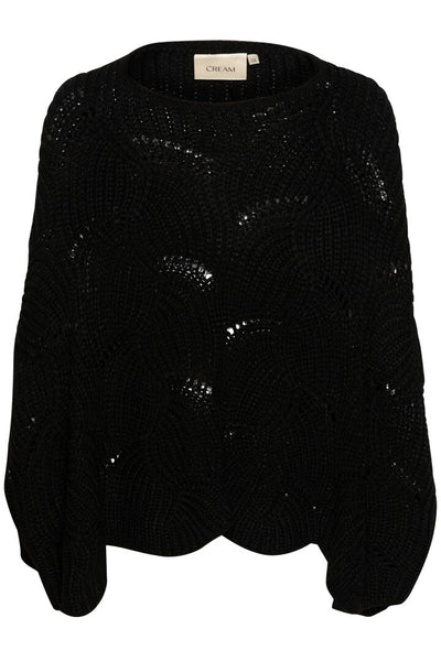 Maryjane Knit Poncho - Black O/S