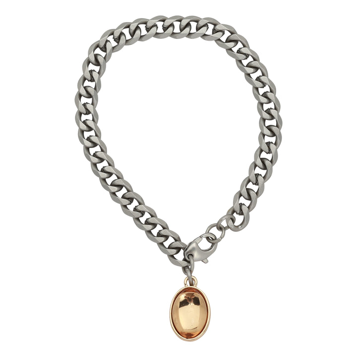 Fashion Chain Bracelet with Gold Resin 20cm
