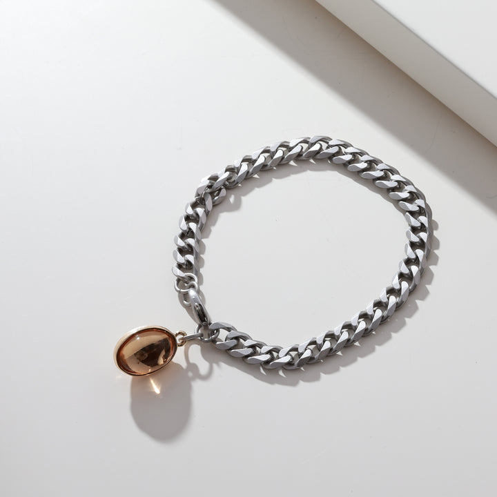 Fashion Chain Bracelet with Gold Resin 20cm