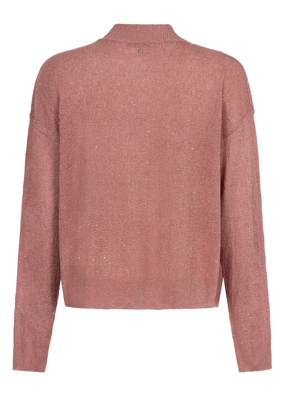 Brown textured sweater on a white background