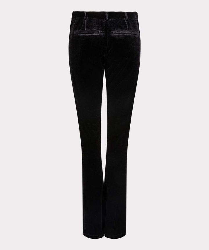 Flare Velour Pants - Black