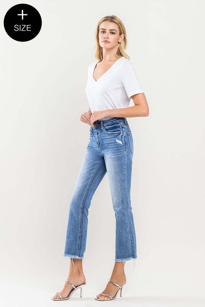 PLUS High Risk Kick Flare Jeans - Amber Blue
