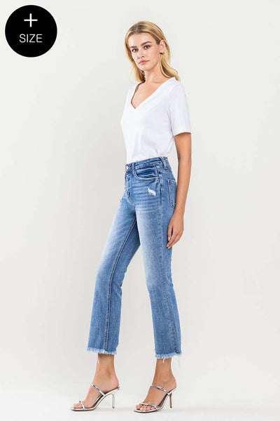 PLUS High Risk Kick Flare Jeans - Amber Blue