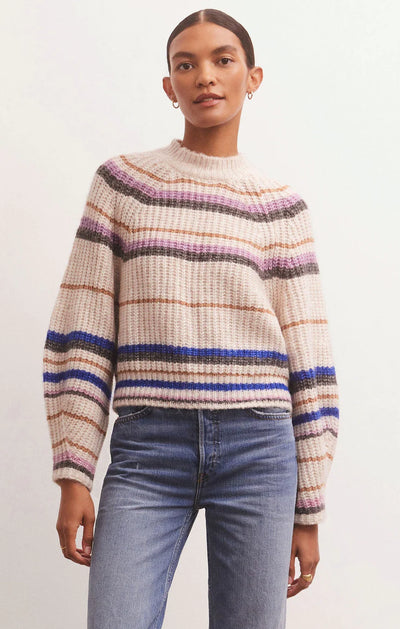 Desmond Striped Sweater (Sandstone)