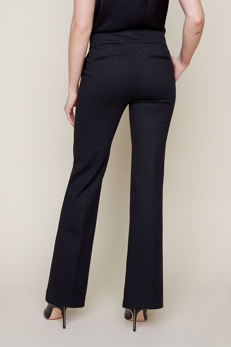 Pull On Comfort Waist Dress Pants - Carbon