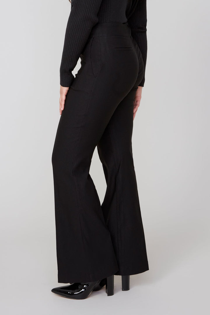 Pull On Dress Pants with Wide Waist Band
