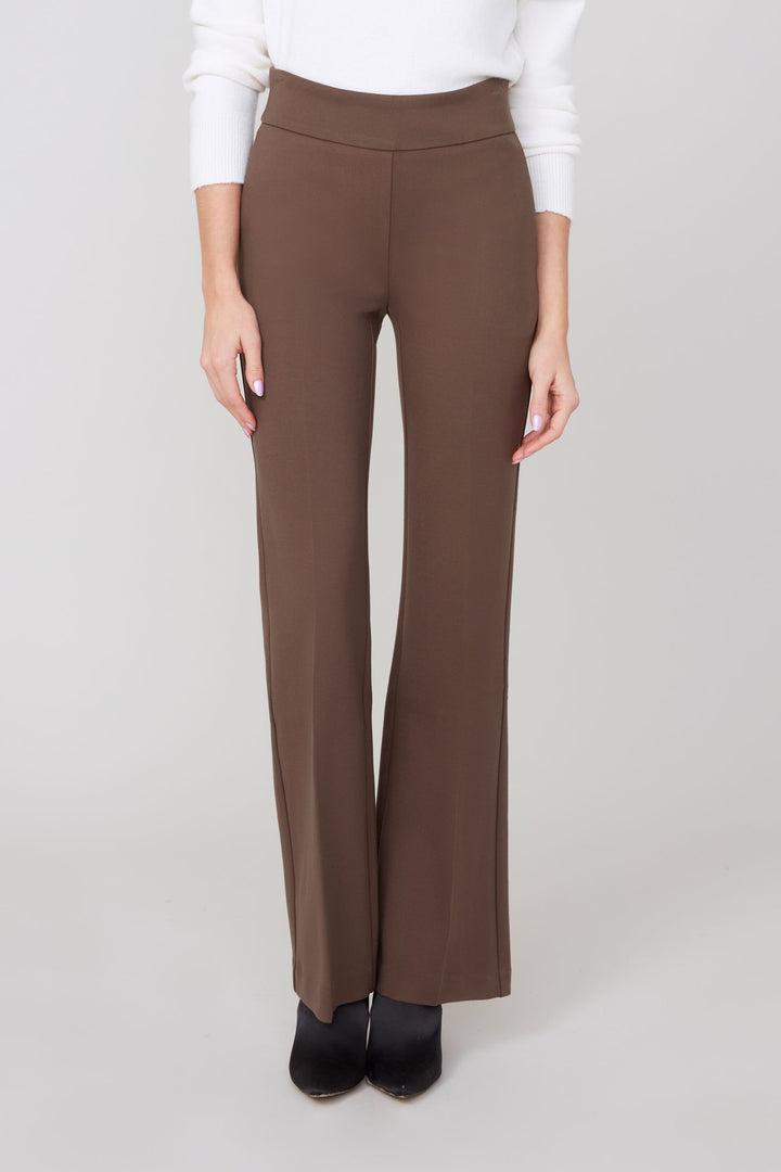 Pull On Dress Pants with Wide Waist Band