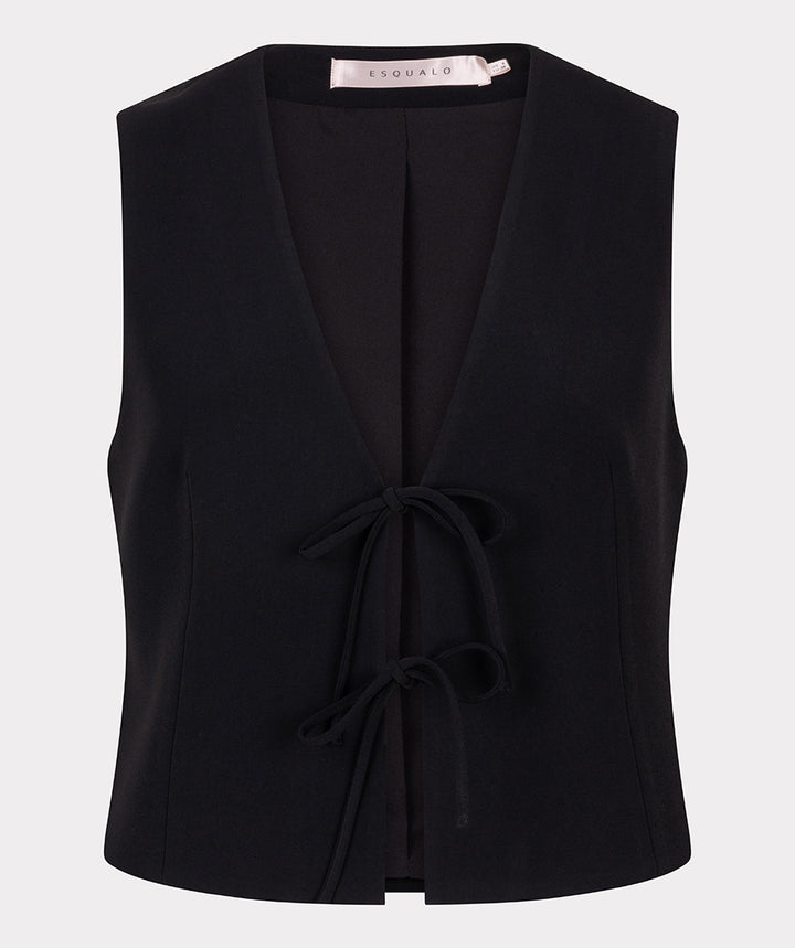 City Short Bows Vest - Black