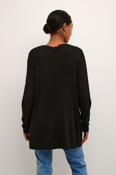 Jillian Long Astrid Cardigan - Black