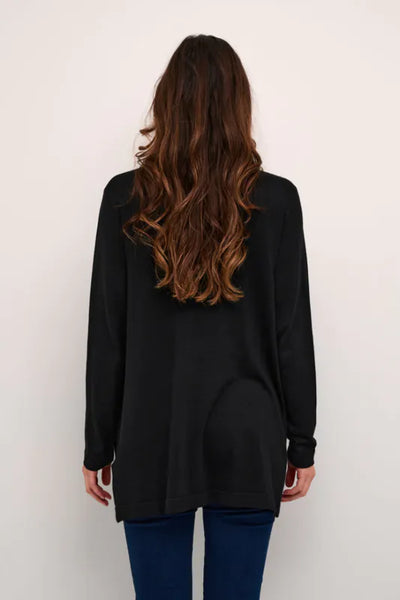 Hillary Long Cardigan - Deep Black