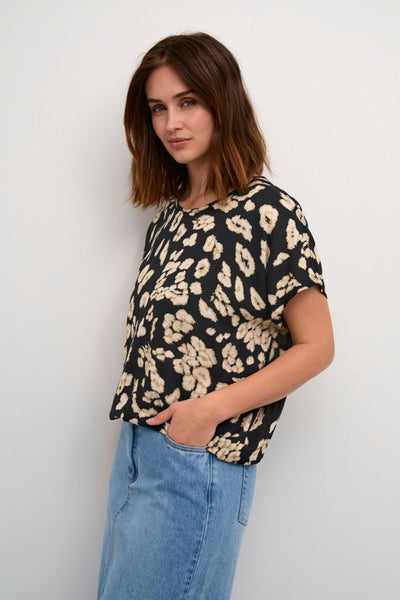 Breath Stanley Blouse - Black Sand Flower