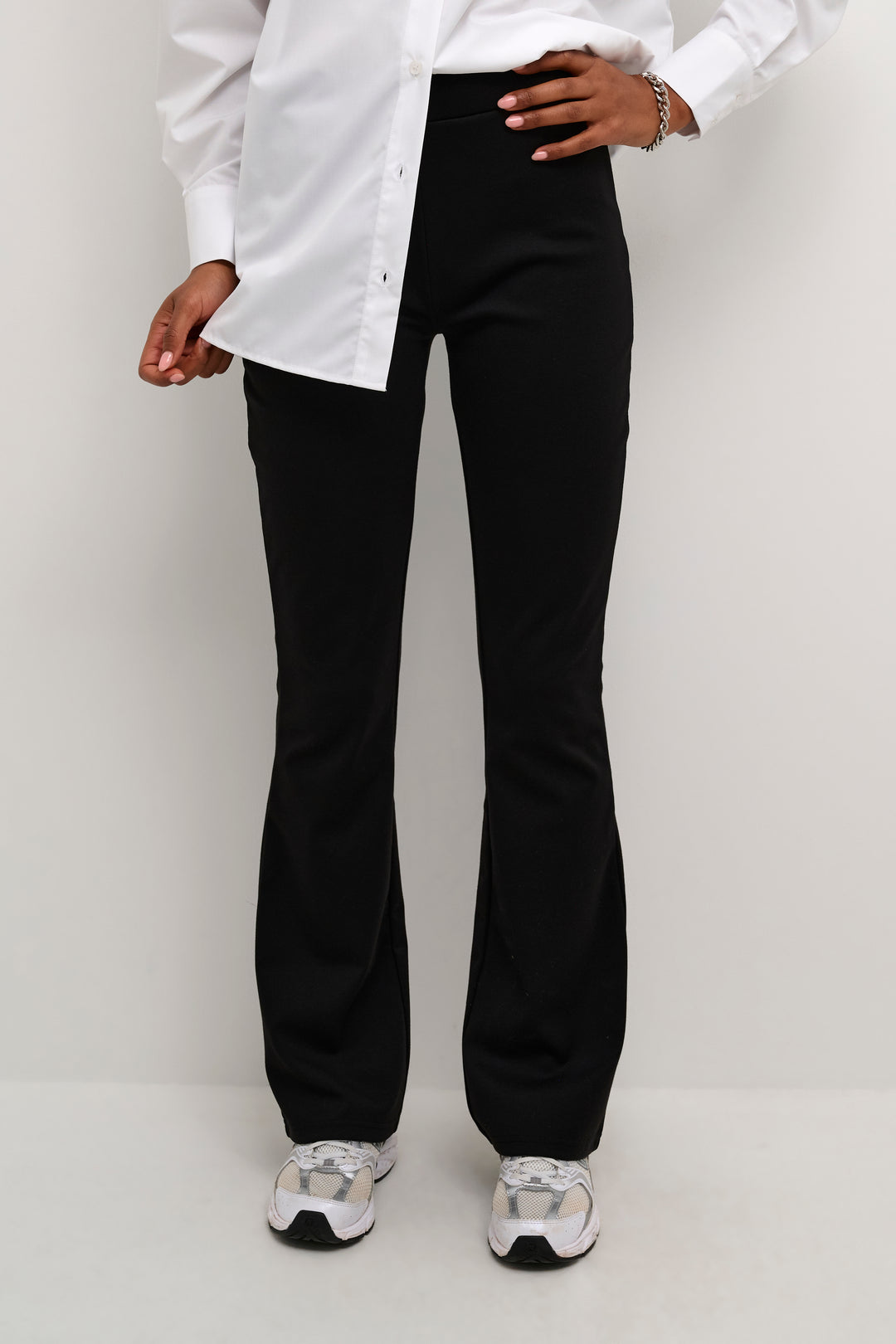 Jenny Flared Leggings - Black Deep