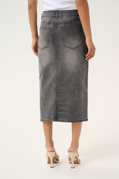 Nicole Denim Skirt - Medium Grey Denim