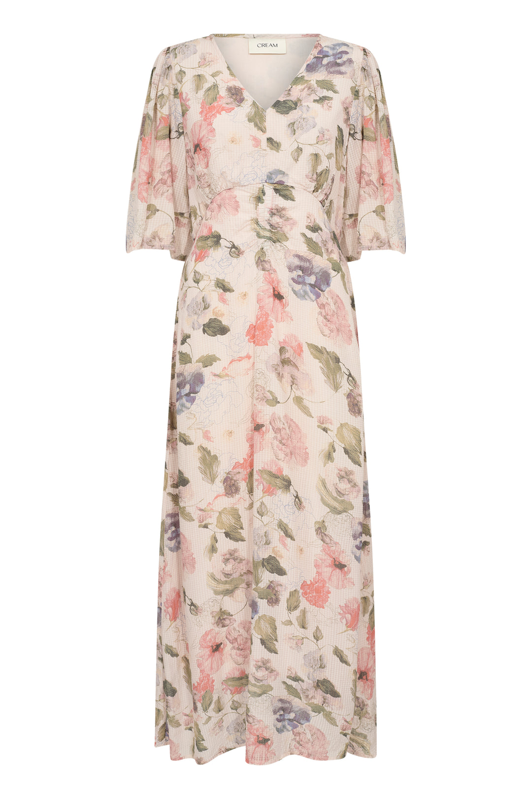 Hailey Long Dress - Flower Print