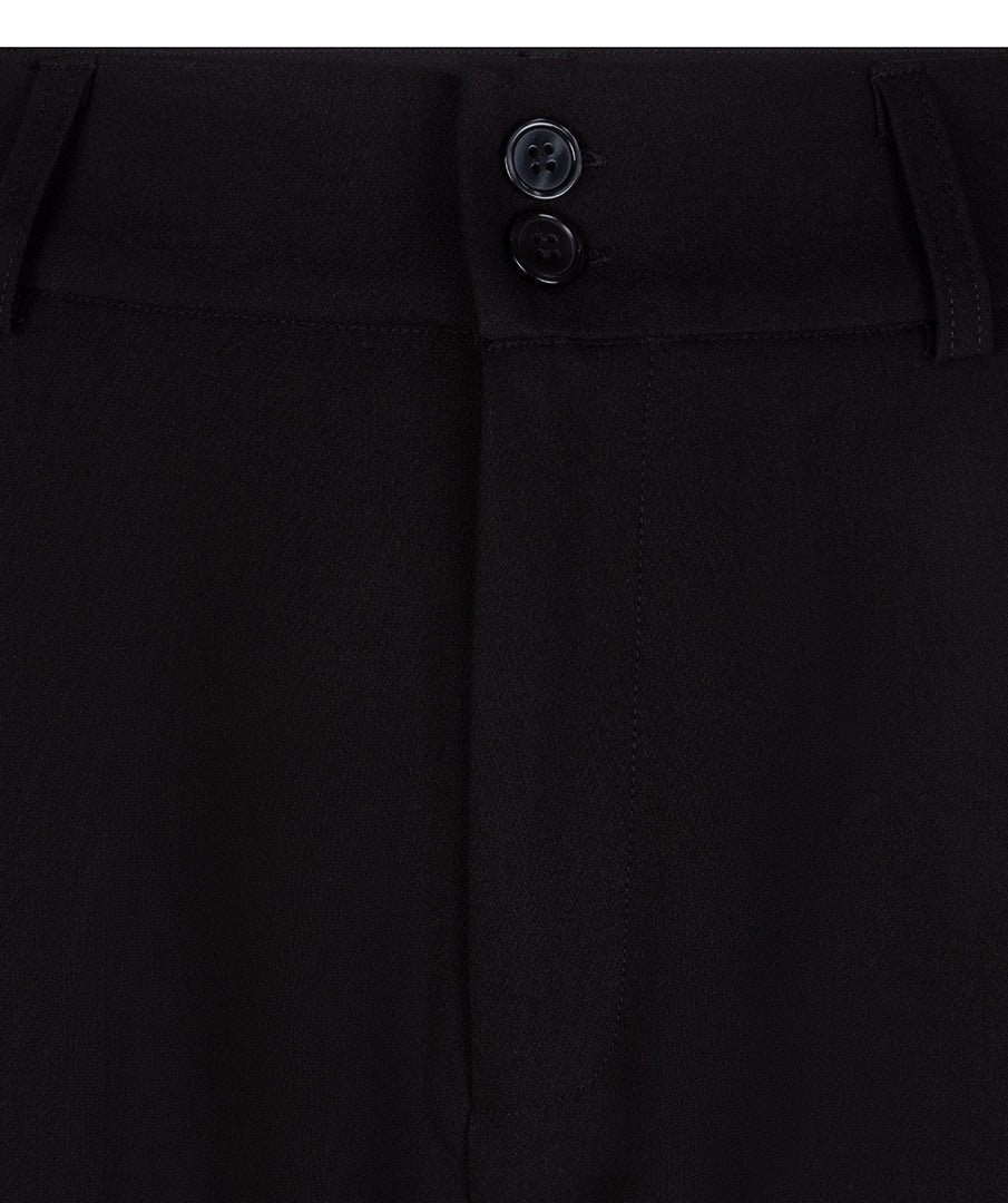Wide Leg Dress Pants - Black