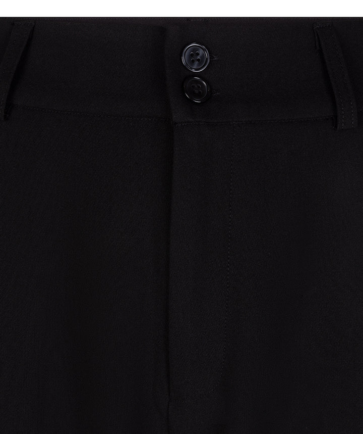 Wide Leg Dress Pants - Black