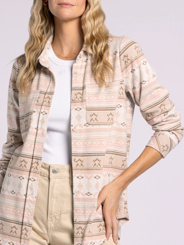 Lewis Shirt - Rose Aztec