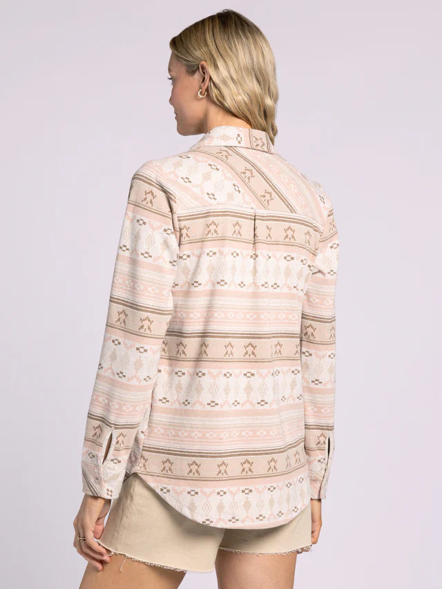 Lewis Shirt - Rose Aztec