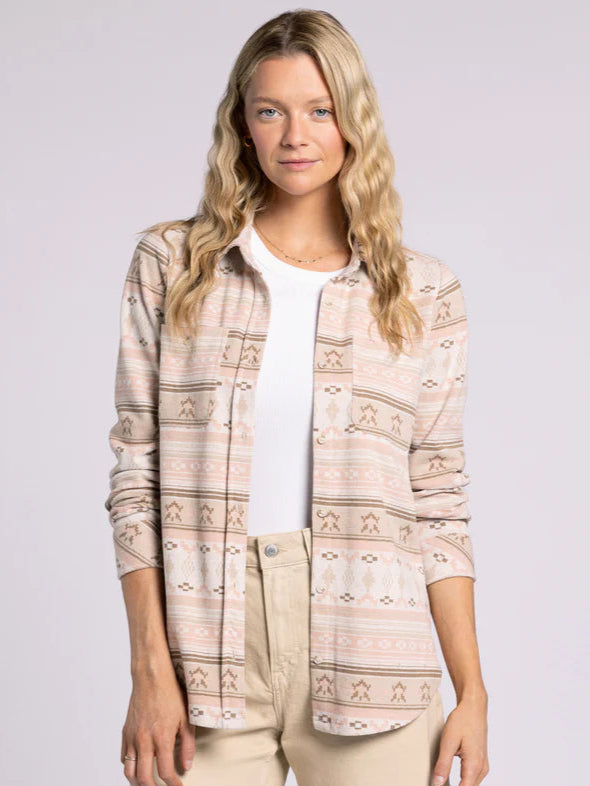 Lewis Shirt - Rose Aztec