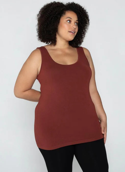 Bamboo Plus Size Tank - O/S