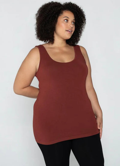 Bamboo Plus Size Tank - O/S