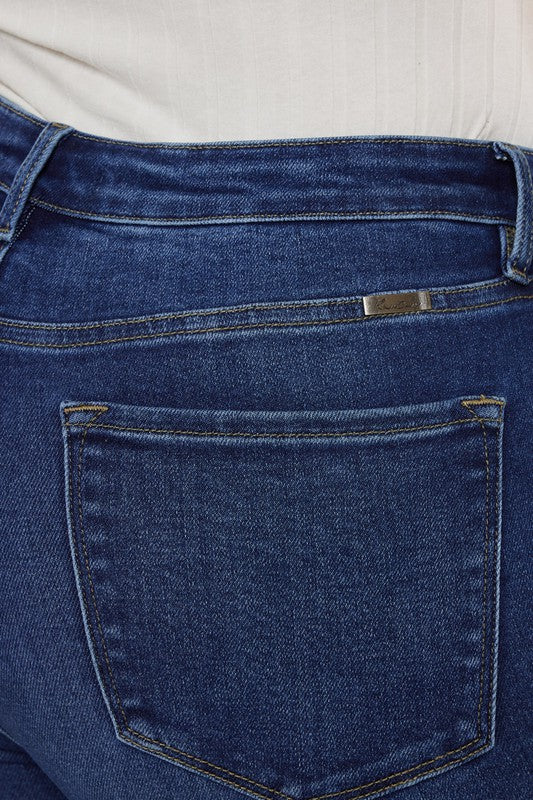 PLUS Slim Straight Jeans // Dark Wash