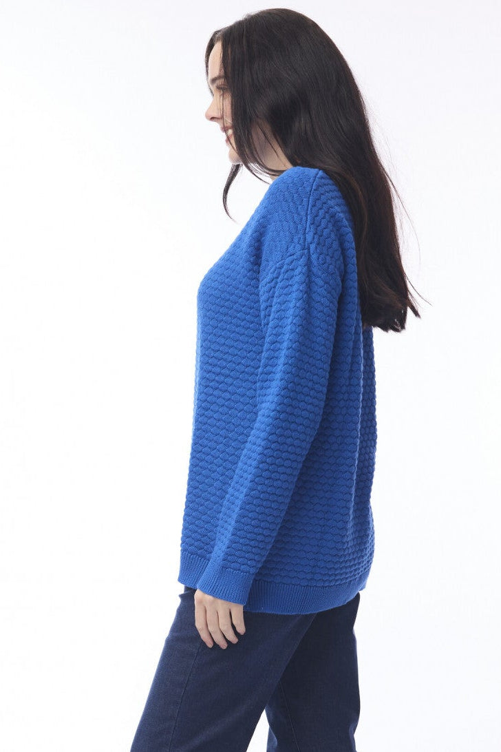 Organic Cotton Waffle Knit Sweater