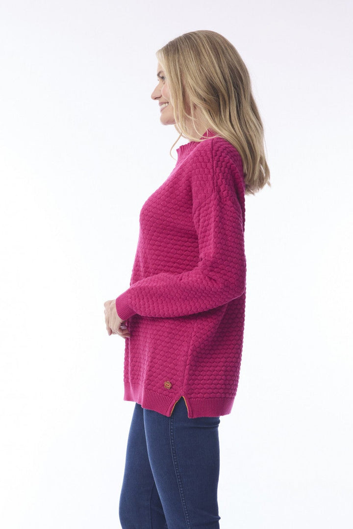 Organic Cotton Waffle Knit Sweater