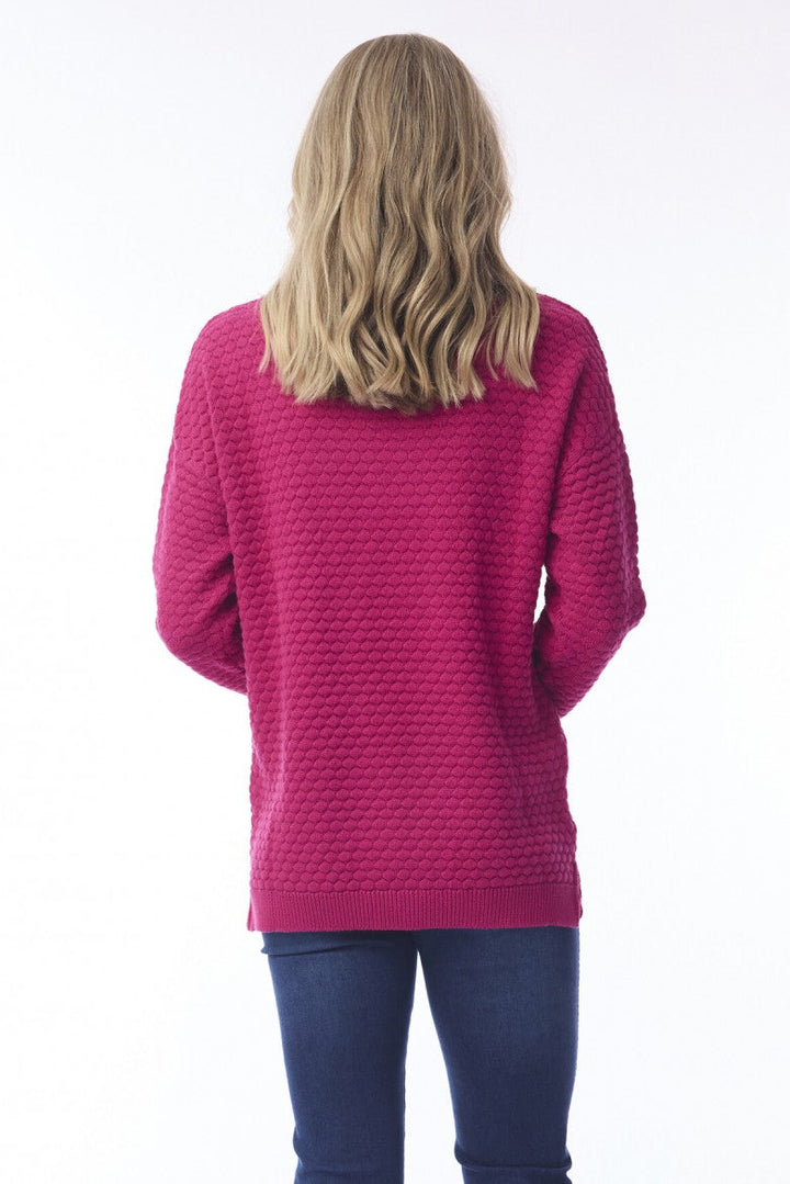 Organic Cotton Waffle Knit Sweater