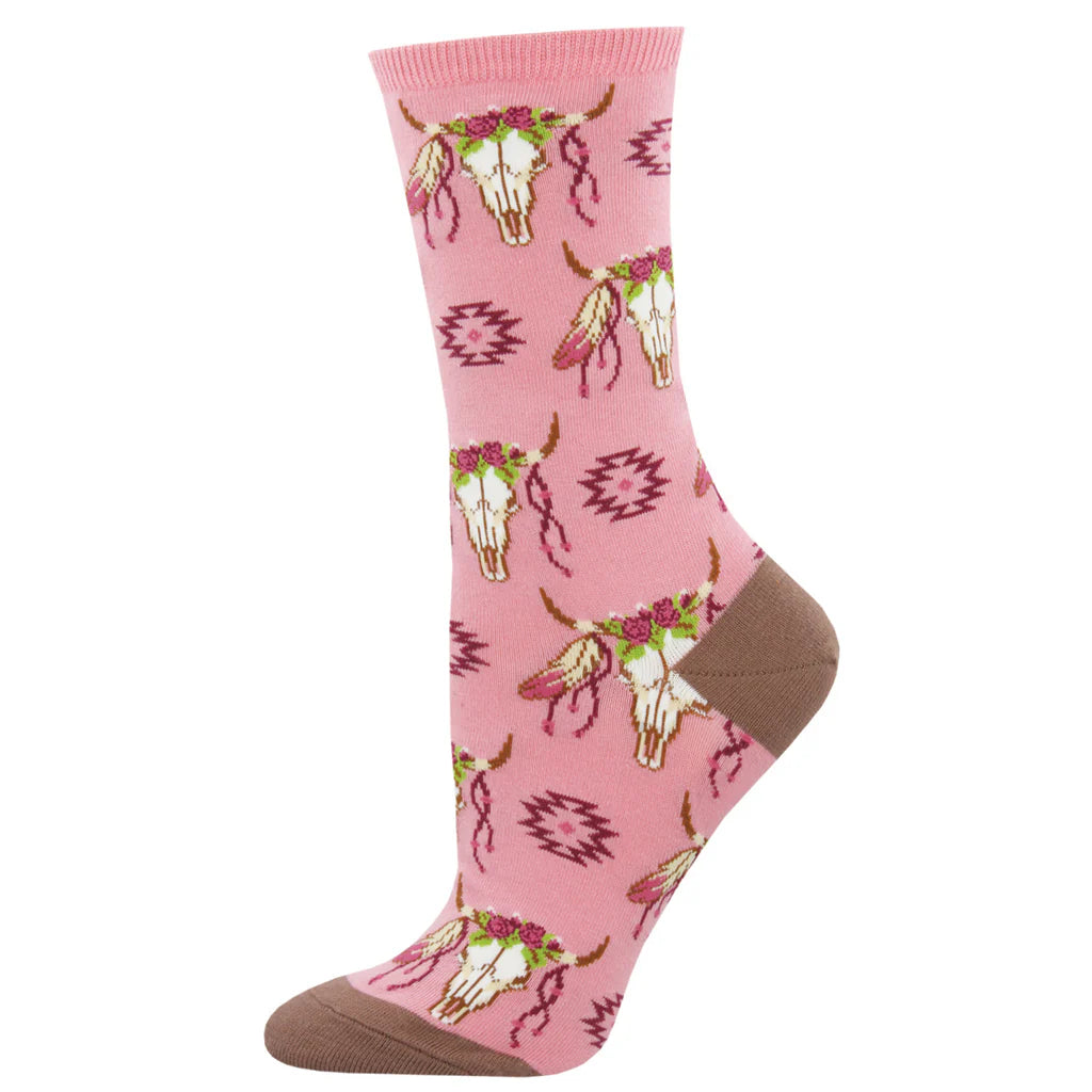 Ladies Steer Clear Socks - Pink