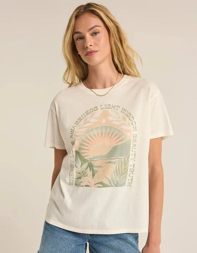 Love Energy Boyfriend Tee - Sea Salt