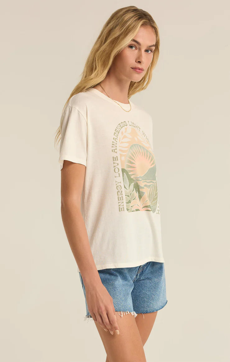 Love Energy Boyfriend Tee - Sea Salt