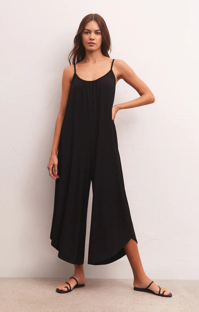 Flared Jumpsuit - Black – Ulla-La Boutique