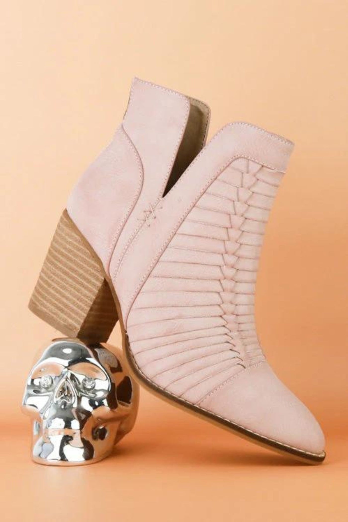 Alina High Top Side Cutout Ankle Booties