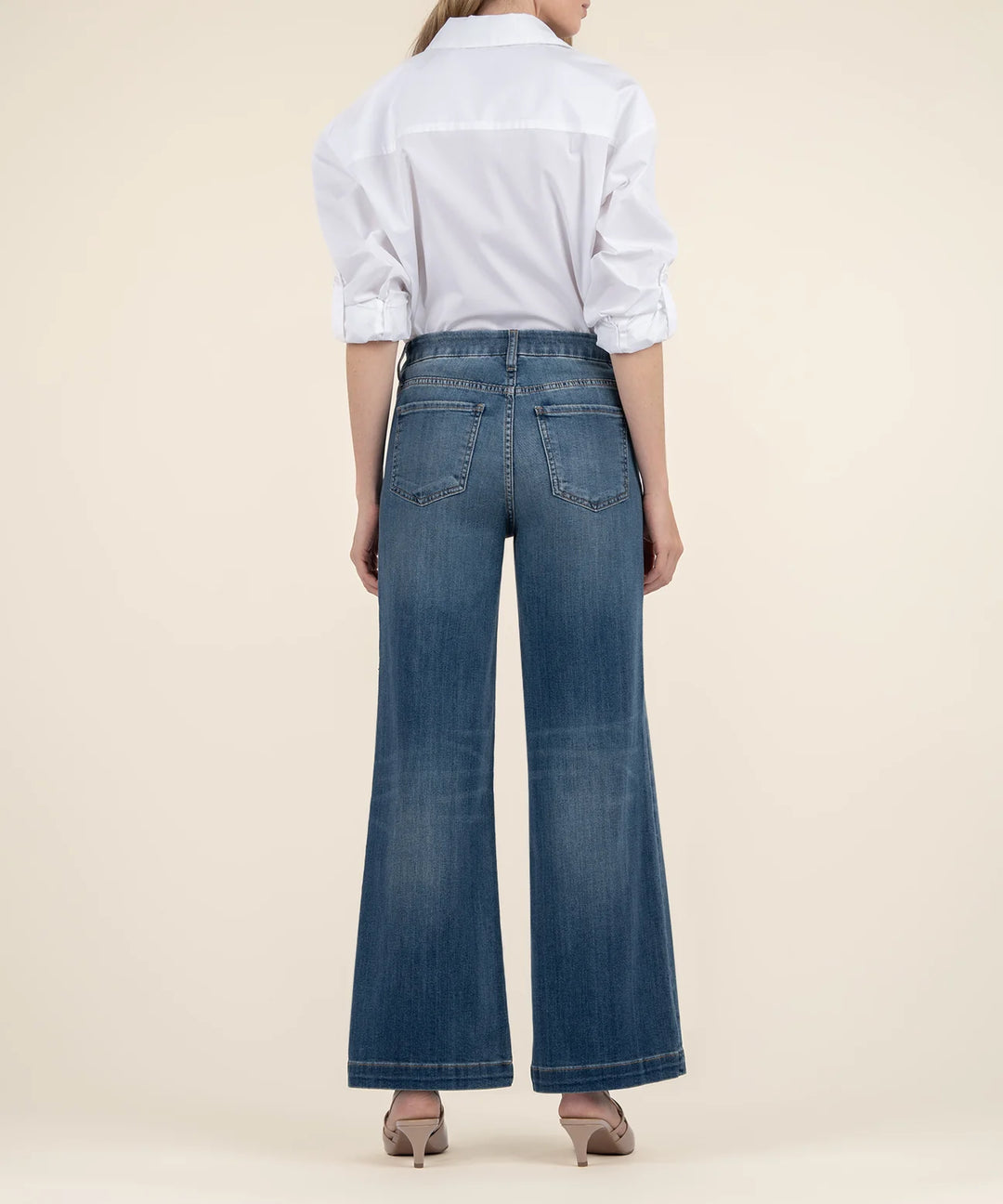 Meg High Rise Wide Leg - Effectiveness W/Dk Base Wash