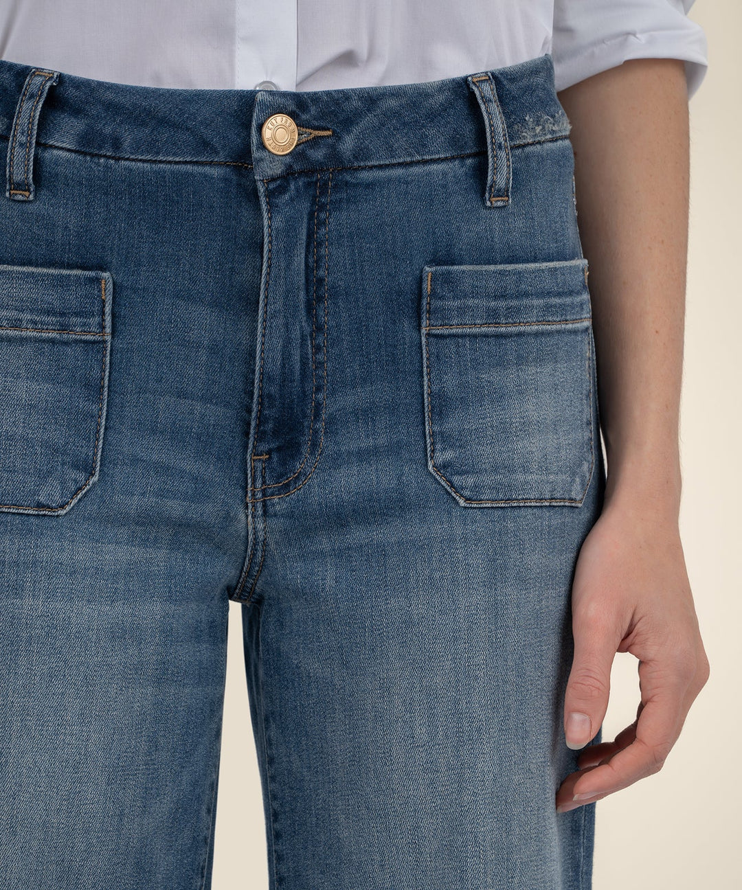 Meg High Rise Wide Leg - Effectiveness W/Dk Base Wash