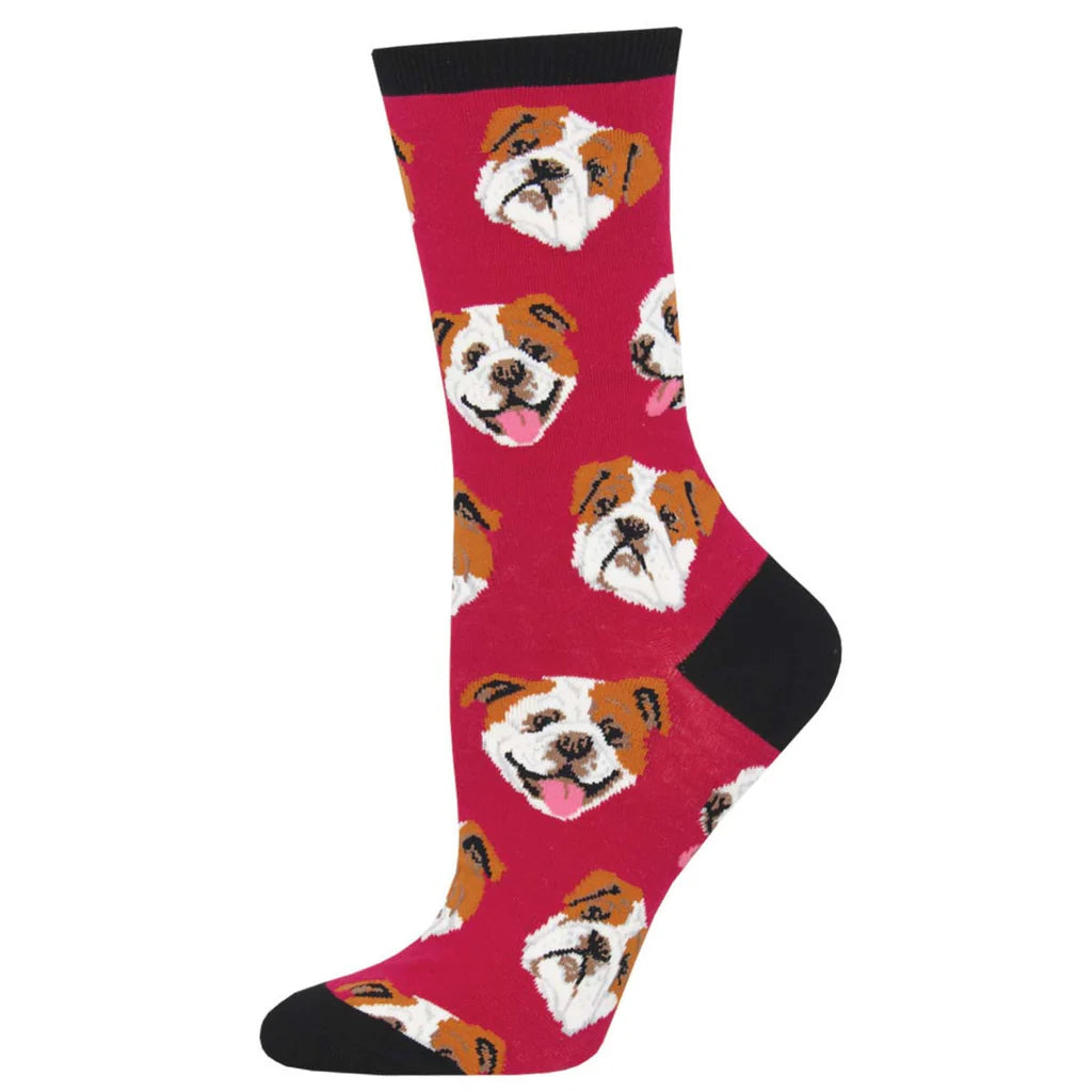 Ladies Incredibull Socks - Burgundy