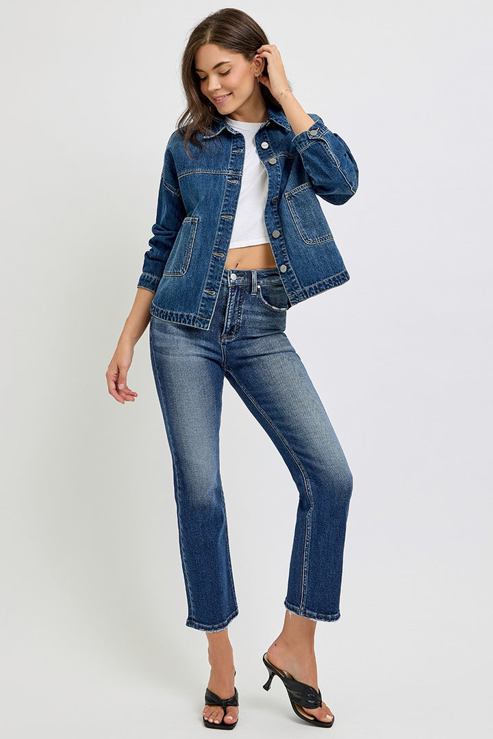 Relaxed Fit Denim Jacket - Dark Wash