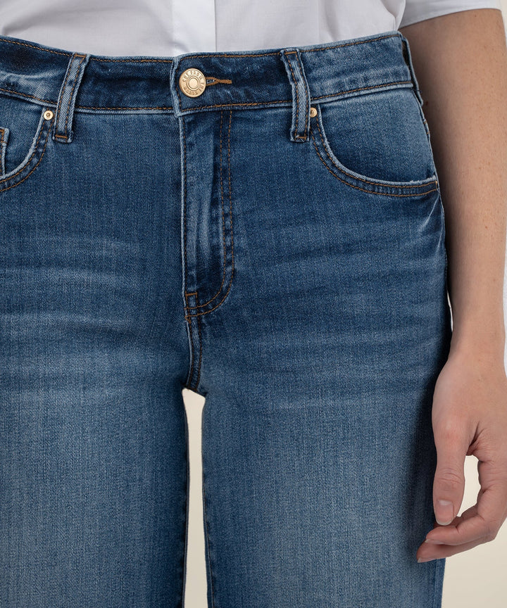 Charlotte High Rise Wide Leg Jeans - Healthy with Dark Base Wash