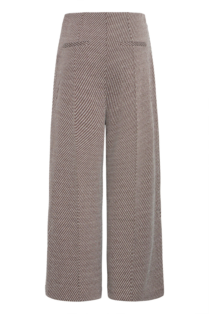 Kate Twill Wide Leg Pants - Java Almond