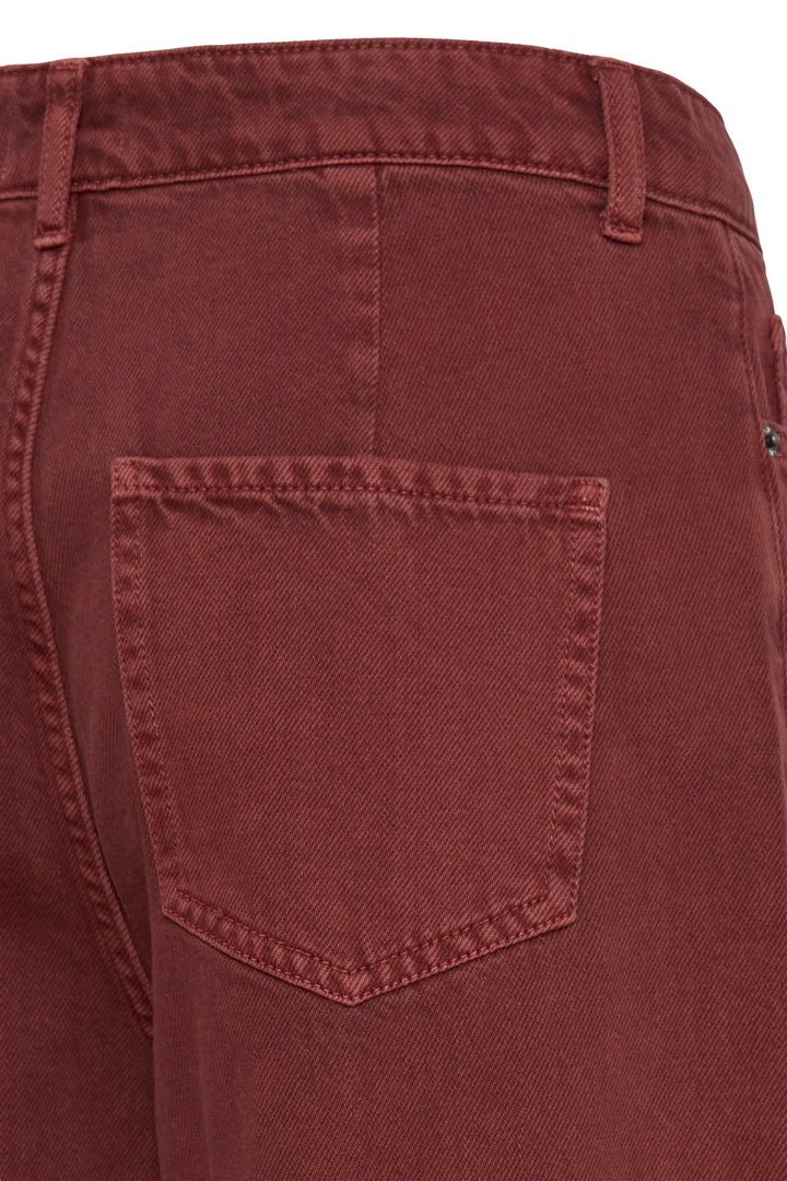 Havana Wide Leg Jeans - Madder Brown