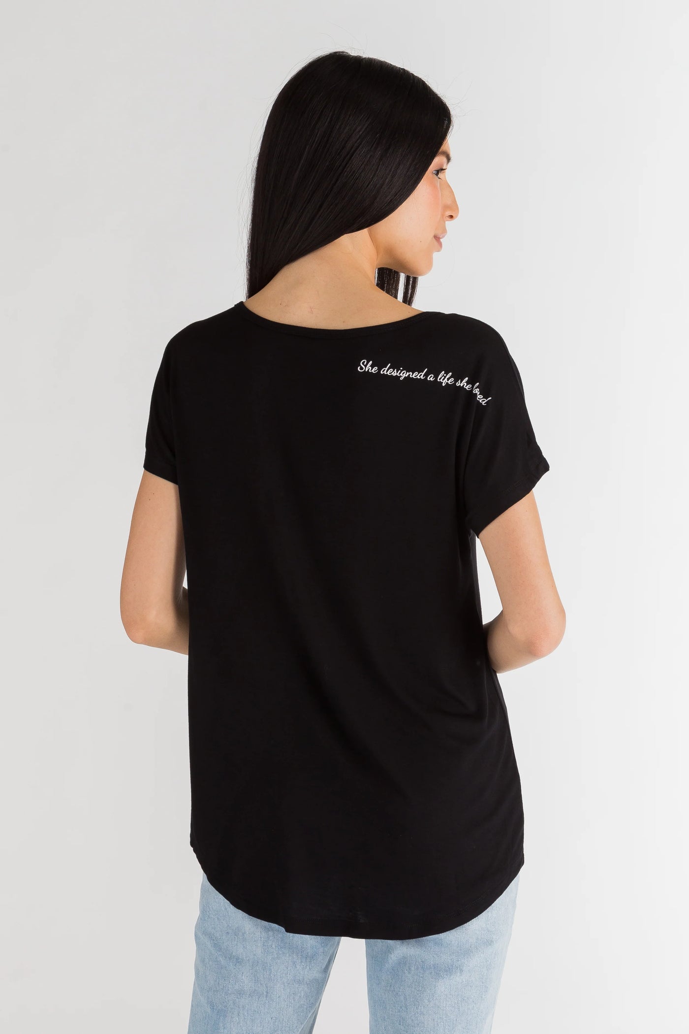 She Designed a Life Tee - Black