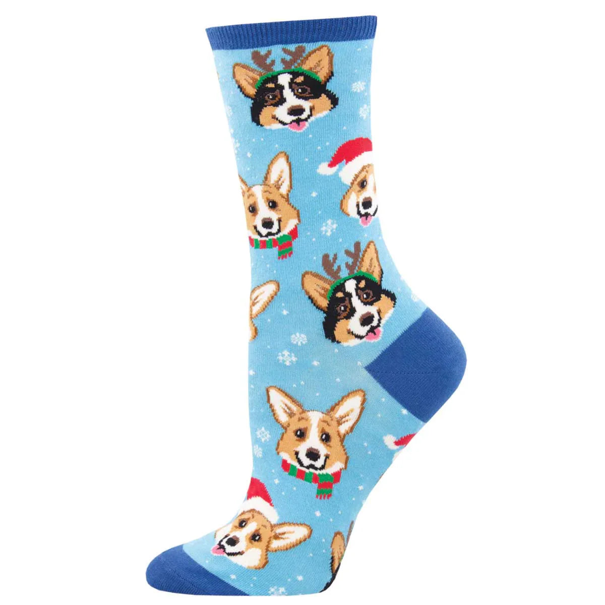 Ladies Happy Pawlidays Socks - Blue