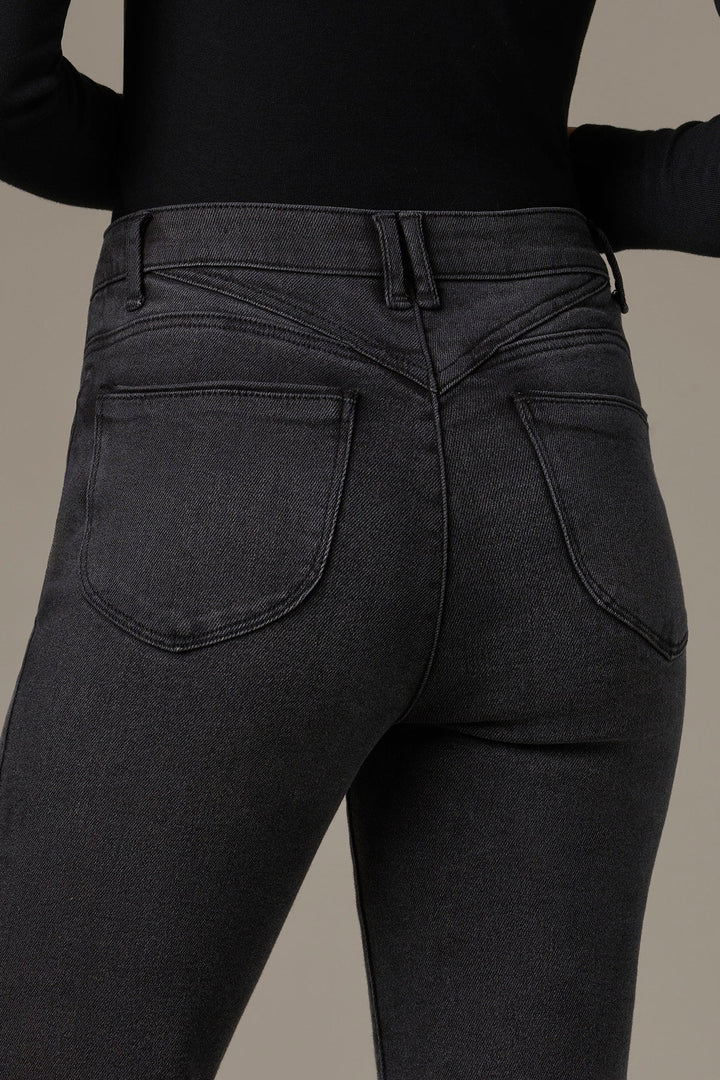 Bennett Skyrise Barley Boot Jeans - Washed Black